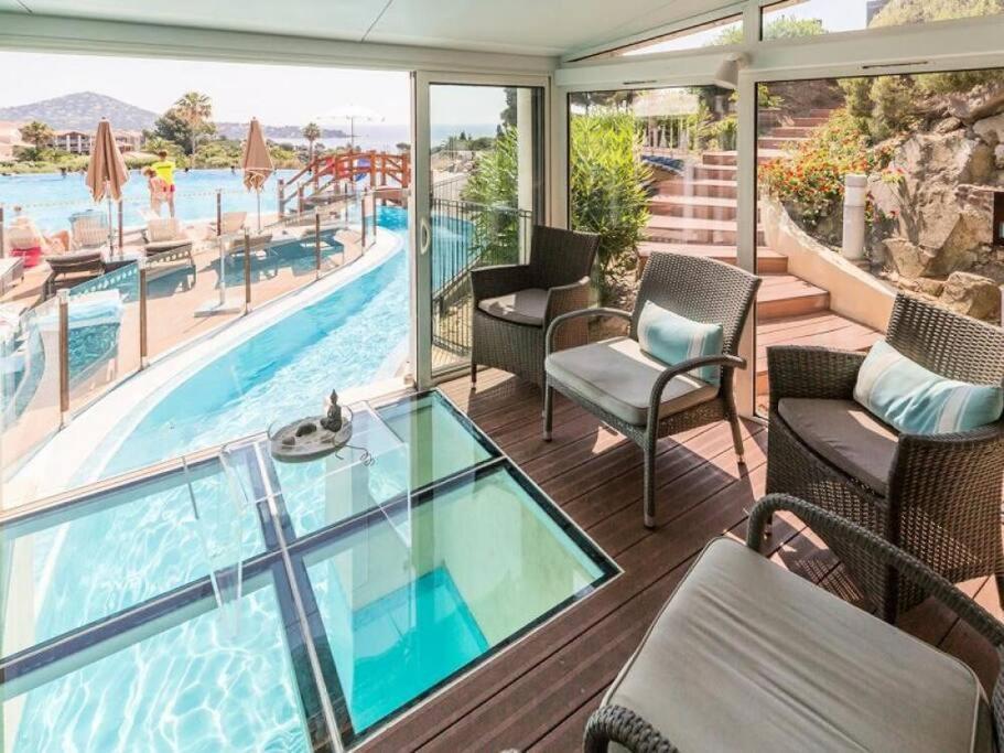 Dans Un Cadre D'Exception, Vue Mer Panoramique A Agay Cote D'Azur, Village Vacances Cap Esterel, T2 Avec Jardin, Golf, Climatisation, Wifi, 5 Piscines Сен-Рафаель Екстер'єр фото