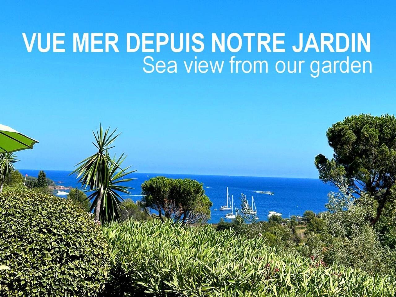 Dans Un Cadre D'Exception, Vue Mer Panoramique A Agay Cote D'Azur, Village Vacances Cap Esterel, T2 Avec Jardin, Golf, Climatisation, Wifi, 5 Piscines Сен-Рафаель Екстер'єр фото