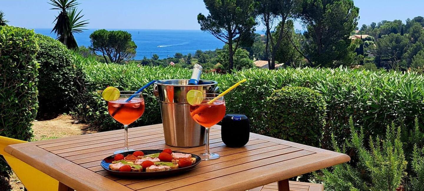Dans Un Cadre D'Exception, Vue Mer Panoramique A Agay Cote D'Azur, Village Vacances Cap Esterel, T2 Avec Jardin, Golf, Climatisation, Wifi, 5 Piscines Сен-Рафаель Екстер'єр фото